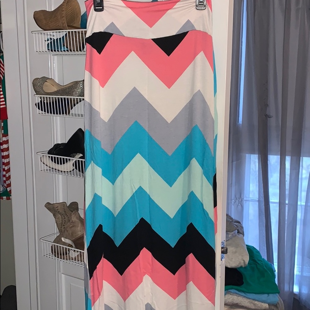 Colorful maxi skirt
